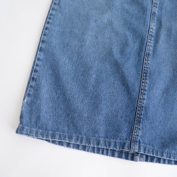 Vintage Pennmans Midi Medium Wash Denim Jean Skirt Size 8 - Picture 8 of 15